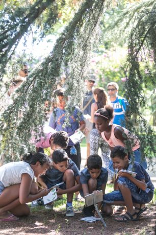 Visita Jardín Botánico Arboreto Grupo Niños y Niñas Saharauis