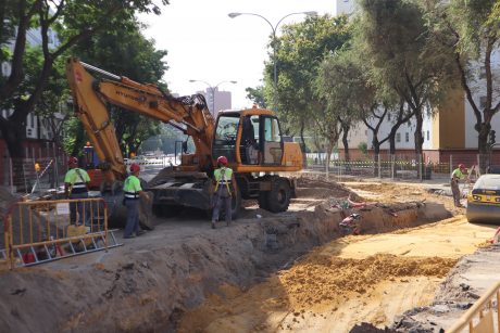 Compactado de tramo instalado en calle Rubén Darío esquina Alvar Núñez